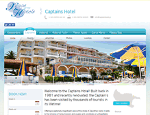 Tablet Screenshot of captainshotel.gr